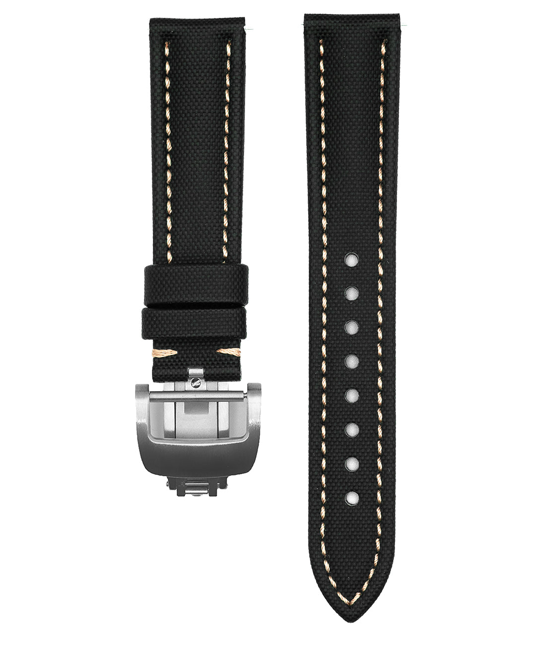 CLASSIC - BLACK SAILCLOTH (CREAM STITCH)