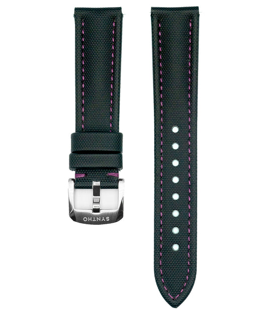 CLASSIC - BLACK SAILCLOTH (PURPLE STITCH)