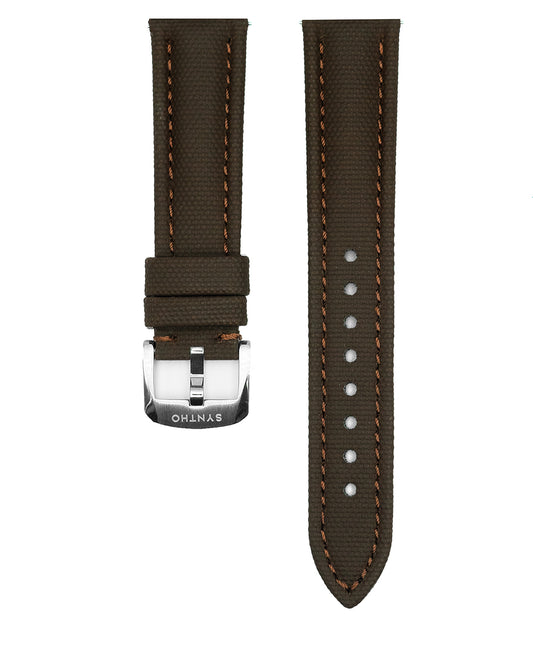 CLASSIC - DARK BROWN SAILCLOTH (TONAL STITCHING)