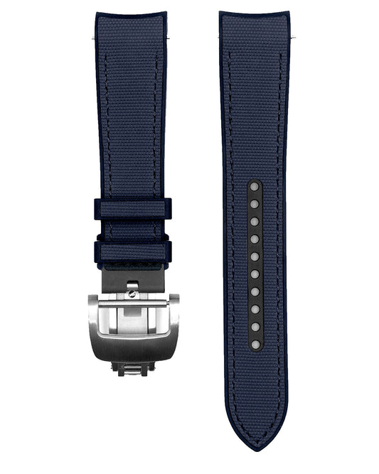 HYBRID FKM RUBBER FOR TUDOR BB58 (NAVY BLUE)- DEPLOYANT VERSION