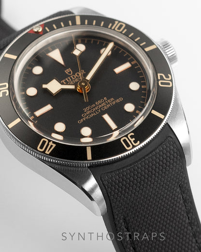 HYBRID FKM RUBBER FOR TUDOR BB58 (BLACK)- DEPLOYANT VERSION