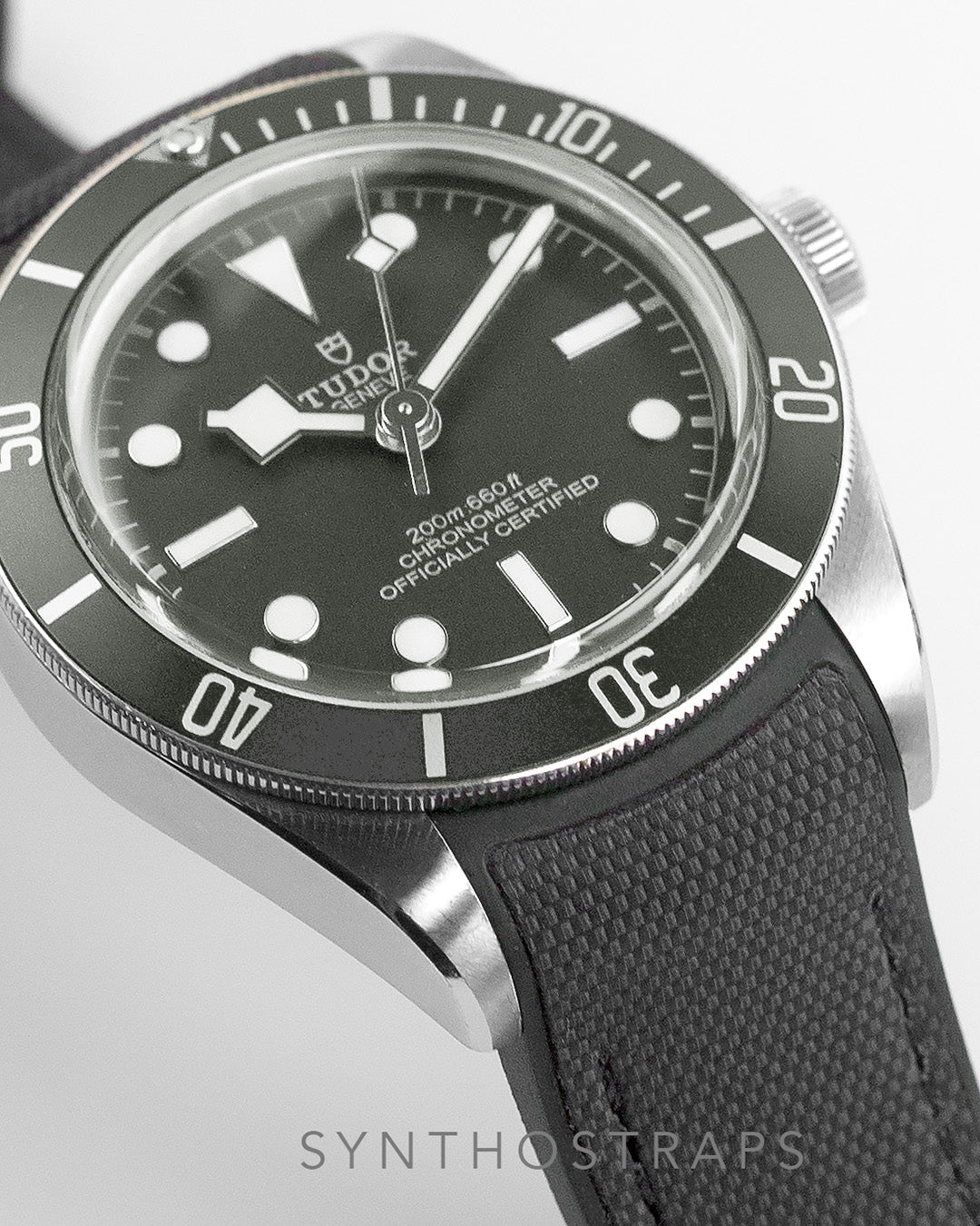 HYBRID FKM RUBBER FOR TUDOR BB58 (GREY)- DEPLOYANT VERSION