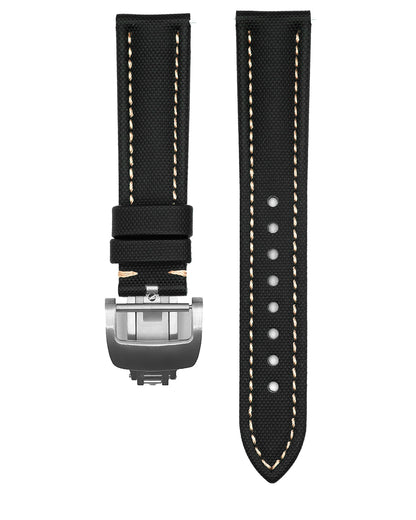 CLASSIC - BLACK SAILCLOTH (CREAM STITCH)